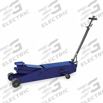 WESTWARD Trolley Floor Jacks: Steel, Pneumatic, Air/Mechanical, 10 ton Load Capacity