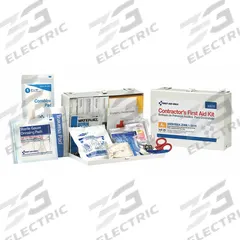 FIRST AID ONLY First Aid Kit and Housing: 180 Components, ANSI/ISEA Z308.1-2015, Type I/II, Class A (MPN 90670). Key specifications — ANSI Standard Met: ANSI/ISEA Z308.1-2015; Adhesive Bandages Included: (100) Bandages; Oral and Inhalant Medicinals Included: No Oral/Inhalant Medicinals; Topical Medicinals Included: Eyewash; Wound Dressings Included: Gauze Roll; Unitized: Unitized.