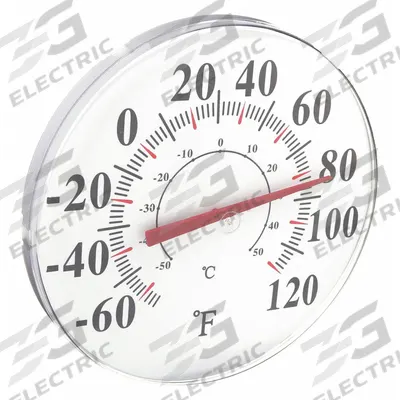 APPROVED VENDOR Analog Thermometer: -60°F to 120°F /-50°C to 50°C - Wall Mount Dial Thermometers