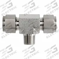 BRENNAN INDUSTRIES Single Ferrule Instrumentation Fittings: Compression x Compression x MNPT (MPN NS2601-04-04-04-SS). Key specifications — Series: NS2601; Compatible Fitting Brands: Parker CPI; Brand: BRENNAN INDUSTRIES.