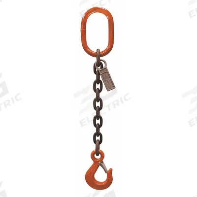 STREN-FLEX Chain Sling: 9/32 in Chain Trade Size, 100 Chain Grade, Sling Hook, Alloy Steel - Grade-100 Single-Leg Chain Slings