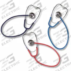 EMI Stethoscope: Stethoscope, Adult, Pediatric, Dual, Red, 32 in Overall Lg, Reusable (MPN 945). Key specifications — Color: Red; Patient Type: Adult; Brand: EMI; Stethoscope Design: Pediatric; Includes: Pair of Mushroom and Silicon Ear Tips.
