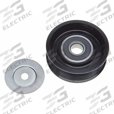 GATES Idler Pulley: Idler Pulley, 36223, Ribbed, Heavy Duty, 21/32 in Inside Dia - Ribbed V-Belt Idler Pulleys for Vehicles