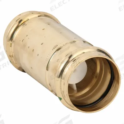 VIEGA PROPRESS Check Valve: Inline Valve Body, 2 in Pipe Size, Press x Press, Bronze, Press - Lead-Free Bronze Poppet Check Valves