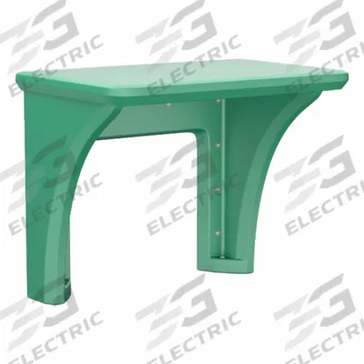 CORTECH Wall-Mount Desk: Green, 29 in Overall Ht, 36 in Overall Wd, 24 in Overall Dp - Wall-Mount Desks