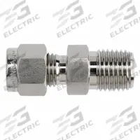 BRENNAN INDUSTRIES Compression Fitting Straight: 5/16 in OD x 1/4 in Pipe Fitting Size (MPN NS2404-05-04-SS). Key specifications — Series: NS2404; Brand: BRENNAN INDUSTRIES.