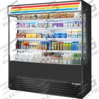 TRUE REFRIGERATION Refrigerated Merchandiser: 78 1/2 in x 72 in x 29 7/8 in, Black, 8 Shelves (MPN TOAM-72GS-HC~TSL01). Key specifications — attr1277723: TRUE REFRIGERATION; attr1277683: R-290; attr1277691: No; attr1277694: Black; attr1280716: Partial Glass Panel with Glass Sides; attr1280729: TOAM.