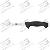 ZWILLING J.A. HENCKELS Knife: Straight, 11 3/4 in Overall Lg, Stainless Steel Blade, Black Handle (MPN 32200-164). Key specifications — Sub-brand: Twin Master; Brand: ZWILLING J.A. HENCKELS; Blade Material: Stainless Steel; Blade Type: Straight; Edge Style: Fine Edge; Forged/Stamped: Stamped; Handle Color: Black; Handle Material: Polypropylene.