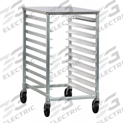 NEW AGE INDUSTRIAL Bun Pan Rack: 10 Slots, 3 in Betw Shelves, 500 lb Capac, 20 3/8 in Wd - Half-Size Sheet Pan Racks