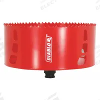 DIABLO Hole Saw: 6 in Saw Dia., 4 Teeth per Inch, 2 3/8 in Max. Cutting Dp, Bi-Metal (MPN DHS6000). Key specifications — attr1098070: 4; attr1098087: DIABLO; attr1098073: Snap-Lock Plus™.