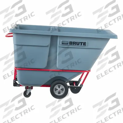 RUBBERMAID COMMERCIAL PRODUCTS Tilt Truck: 1 cu ft, 1,250 lb - Steel-Reinforced Plastic Tilt Trucks