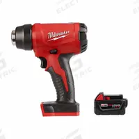 MILWAUKEE Heat Gun Kit: 18V DC, 5.0 Ah, 0°F to 875°F, 6 cfm Max Air Flow, Battery Included (MPN 2688-20, 48-11-1850). Key specifications — attr1256793: 5.0 Ah; attr1256805: Fixed; attr1256808: No; attr1256807: No; attr1316802: 1 Battery, No Charger.