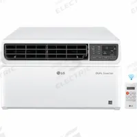 LG Window Air Conditioner: 450 sq ft – 550 sq ft, 12,000 BtuH, 115V AC, 5-15P, Cooling Only (MPN LW1224IVSM). Key specifications — Brand: LG; Combined Energy Efficiency Ratio (CEER) Rating: 15.0; Voltage: 115V AC; NEMA Plug Configuration: 5-15P; Special Features_Broad: Wi-Fi.