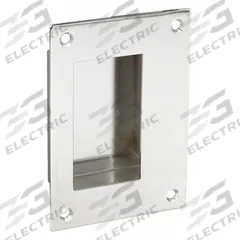 MONROE PMP Recessed Pull Handle: Unthreaded Holes, Stainless Steel, Silver, Tray, 3.5 in Overall Lg (MPN PH-0322). Key specifications — Mounting Type: Unthreaded Holes; Brand: MONROE PMP; Color: Silver; Finish: Dull; Material Family: Stainless Steel.
