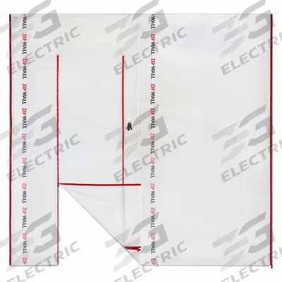 ZIPWALL Dust Barrier Panel with Door: Dust Barrier Panel with Door, 10 ft Wd, 9 ft Ht - Dust Barrier Doors & Panels