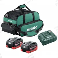 METABO Battery and Charger Kit: CORE18V®, 8 Ah, 2 Batteries Included, Charger Included, Tabbed (MPN Starter 18V 2x 8.0Ah LiHD). Key specifications — attr1278107: Not Oil-Resistant.