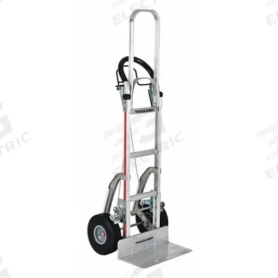 MAGLINER General Purpose Hand Truck: 500 lb, Flow-Back, Silver, Aluminum, Flat-Free - Load-Control Hand Trucks