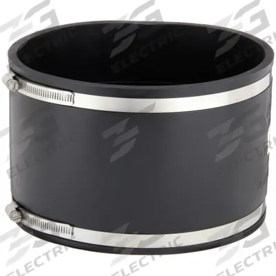 FERNCO Flexible Pipe Straight: PVC, For 12 in Pipe, Copper/Iron/PVC/Steel - Flexible Transition Pipe Fittings
