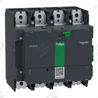SCHNEIDER Contactor: 4 Poles, 4NO Contacts, 800 A, 120V AC/48V AC Coil (MPN LC1G8004EHEN). Key specifications — Brand: SCHNEIDER; Integrated Surge Suppression: No; Wire Termination Type: Spring Loaded; Nominal Coil Voltage @ 60Hz: 48V AC.