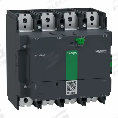 SCHNEIDER Contactor: 4 Poles, 4NO Contacts, 800 A - Non-Reversing IEC Contactors