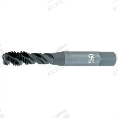 OSG Spiral Flute Tap: #4-40 UNC, H5 / 2B, 2 Flute, Bottoming Chamfer (MPN 1748301) - Spiral-Flute Taps for Steel & Stainless Steel