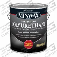 MINWAX Finish: Varnish, Interior, Oil, 1 gal Container Size, Wood, Semi-Gloss, Clear, Clear (MPN 319010000). Key specifications — Brand: MINWAX; Transparency: Clear; Use Location: Interior; Sheen: Semi-Gloss; Sub-Brand: Fast-Drying Polyurethane; Color: Clear; Resin Type: Polyurethane.