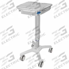 CAPSA HEALTHCARE Laptop Cart: Aluminum, (4) Swivel with Brake, Gray, 1 Drawers (MPN 1970515). Key specifications — Material: Aluminum; Brand: CAPSA HEALTHCARE; Caster/Wheel Configuration: (4) Swivel with Brake; Cabinet Color: Gray.