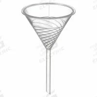 APPROVED VENDOR Urbanti Funnel: Polymethylpentene, 224 mL, 100 mm, 1 cm, 108 mm Stem Lg, Colorless (MPN F14646-0000). Key specifications — Product Type: Funnel; Body Color: Colorless; Brand: APPROVED VENDOR.