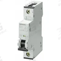 SIEMENS IEC Supplementary Protector: 8 A Amps, 72V DC, 10kA at 230/400V AC, Screw Clamp, 5SY4, A (MPN 5SY41085). Key specifications — Brand: SIEMENS; Terminal Connection: Screw Clamp; DC Voltage Rating: 72V DC; Max. AIR Rating: 10kA at 230/400V AC; Series: 5SY4; AC Voltage Rating: 230/400V AC; Curve Type: A.