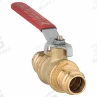 VIEGA PROPRESS Manual Two-Way Ball Valve: 1/2 in, Brass/Bronze, Straight, Press x Press, Full Port (MPN 24000). Key specifications — Brand: VIEGA PROPRESS; Handle: Lever.
