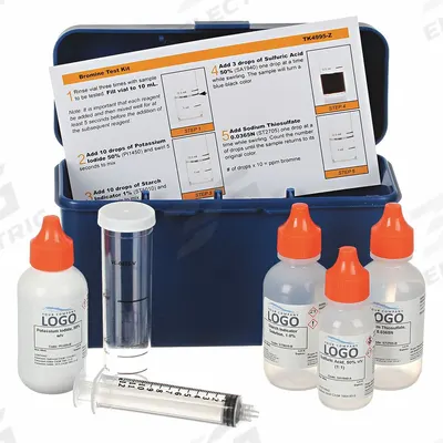 AQUAPHOENIX SCIENTIFIC Chemical Test Strip: Bromine, Chemical, 60_75 Tests, 8 in Overall Lg - Single-Parameter Test Strips