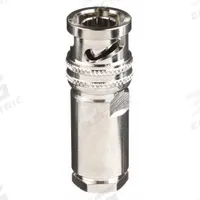 POMONA Triaxial Male: Not Panel Mounted, Straight Plug Adapter, Not Stackable, Triax Male, Brass (MPN 5218). Key specifications — Brand: POMONA; Panel Mounted - NEW: Not Panel Mounted; Stackability: Not Stackable.