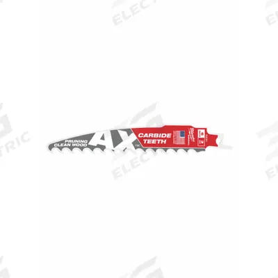 MILWAUKEE Reciprocating Saw Blade: 6 Teeth per Inch, 6 in Blade Lg, 0.05 in Blade Thick - Wood-Cutting & Pruning Blades