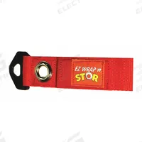 EZ WRAP 'N STOR Hook-and-Loop Cable Wrap: 4 in Lg, 3.00 in, 1.5 in Wd, Red, Reusable Wire Ties (MPN EZWRAPNGSTORS). Key specifications — Color: Red; Brand: EZ WRAP 'N STOR; Includes: Reusable Wire Ties; Max. Bundle Dia.: 3.00 in.