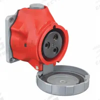 HUBBELL Pin and Sleeve Receptacle: Red, 480V AC, Single Phase, 60 A, 2 Pole, 3 Wire, IEC Grounding (MPN HBLS360R7W). Key specifications — Brand: HUBBELL.