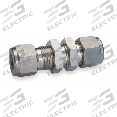 HAM-LET Compression Fitting Union: 3/8 in OD x 3/8 in OD Fitting Size - Double-Ferrule Stainless Steel Fittings