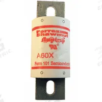 Semiconductor Fuse: A60X Series, Fast-Acting, 600 A, 600 V AC, Non-Indicating (MPN A60X600-4). Key specifications — Series: A60X; Brand: MERSEN; Voltage Type: AC Only.