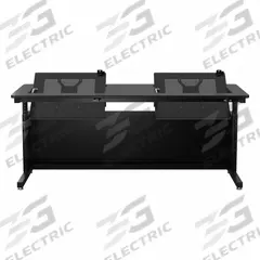 VERSADESK Standing Desk: Black, Wood, 72 in Overall Wd, 30 in Overall Dp, 36 in Max Desktop Ht (MPN RST7230-BB). Key specifications — Frame Color: Black; Frame Material: Laminate; Brand: VERSADESK; Desktop Color: Black; Desktop Material: Wood.