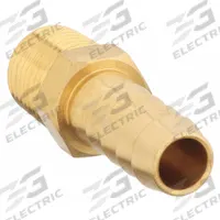 APPROVED VENDOR Barbed Hose Fitting: For 1/4 in Hose I.D., Hose Barb x NPT, Male x Male, Hex, Rigid (MPN 6AFH3). Key specifications — Fitting Connection Type: Hose Barb x NPT; Fitting Gender: Male x Male; Nipple Grip Type: Hex; Brand: APPROVED VENDOR.