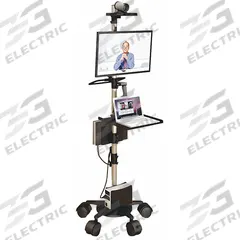 AFC INDUSTRIES Medical Workstation: 31 in Overall Wd, 33 in Overall Dp, 84 in Overall Ht, Steel (MPN MPC_200_84_LP_1F_2C_00_HS0_01). Key specifications — Caster/Glide Type: (3) Swivel; Brand: AFC INDUSTRIES; Desktop Color: Gray; Desktop Material: Steel; Product Type: Medical Workstation.