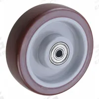 APPROVED VENDOR Caster Wheel: 5 in Wheel Dia., 1 1/2 in Wheel Wd, Polyurethane, 450 lb Load Rating (MPN 26Y376). Key specifications — Brand: APPROVED VENDOR; Wheel/Tread Color: Red.