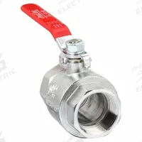 APPROVED VENDOR Manual Two-Way Ball Valve: 1 1/2 in, Chrome-Plated Brass, Straight, FIP x FIP, Lever (MPN 107-827-CP). Key specifications — Brand: APPROVED VENDOR; Handle: Lever.