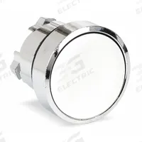 SCHNEIDER Flush Push Button: 22 mm Mounting Size, Metallic, Maintained (MPN ZB4BH01). Key specifications — Brand: SCHNEIDER; Action: Maintained; Series: XB4; Push Button Material Type: Metallic.