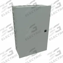 HAMMOND Junction Box: Steel, 18 in x 12 in x 6 in, NEMA 1, Solid Cover, Hinged, Included, Painted (MPN CHKO18126). Key specifications — Brand: HAMMOND; Closure Method: 1/4-Turn Latch; Knockouts: Included.