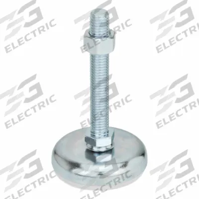 JW WINCO Male-End Leveling Mount: Swiveling Stud, 1/2"-13 Thread Size, 3.94 in - Non-Skid Male Leveling Mounts