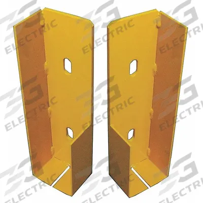 APPROVED VENDOR Lift-Out Rail Pocket: 3 in Overall Lg, 10 1/2 in Overall Ht, Steel, Guardrail - Bolt-On Guardrail Accessories