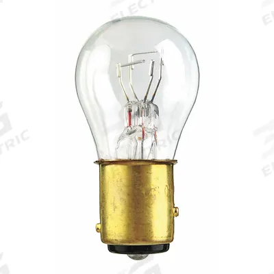 APPROVED VENDOR Incandescent Bulb: Incandescent, Double Contact Index (BAY15d), (S) Sign - BAY15d Double-Contact Indexed Bayonet Base Lamps