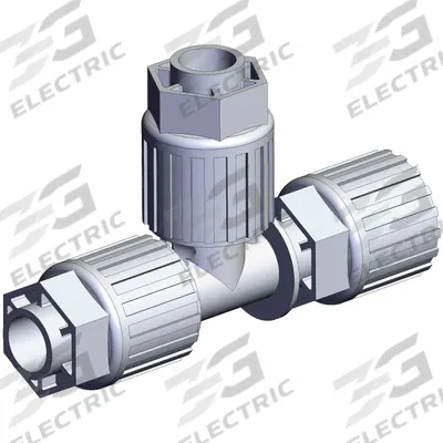 SMC High Purity Fitting: 1/2 in OD x 1/2 in OD x 1/2 in OD Size - PFA Compression Tube Fittings