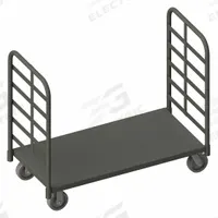 APPROVED VENDOR Platform Truck: 2,000 lb, 60 in L x 30 in W x 9 1/8 in H Deck, Solid, 12 ga Deck (MPN EPT2RH30606PH95). Key specifications — Side Panel Type: No Side Panels; Brand: APPROVED VENDOR; Color: Gray; Caster/Wheel Configuration: (2) Swivel.