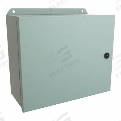 HAMMOND Electrical Enclosure: Steel, 10 in x 12 in x 5 in, NEMA 12/13/3R/4, w/Panel - Steel Washdown Enclosures